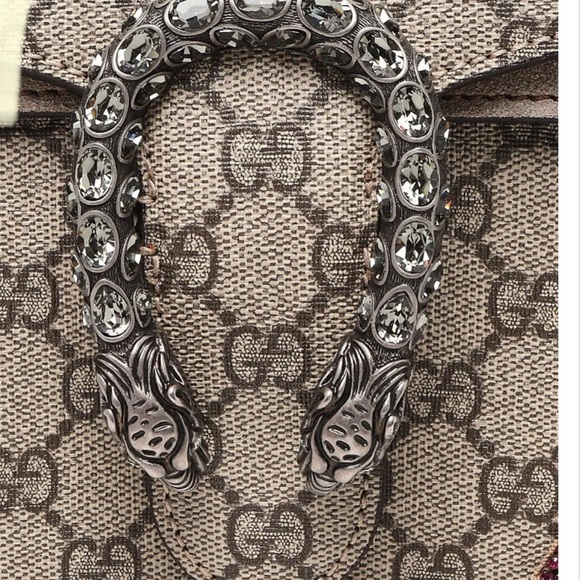 GUCCI LIMITED EDITION SUPREME MONOGRAM SHOOTING STAR MEDIUM DIONYSUS BAG - Picture 3 of 11